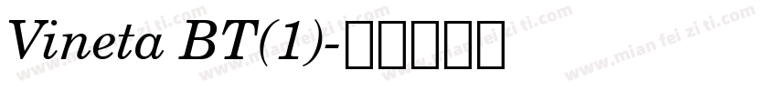Vineta BT(1)字体转换